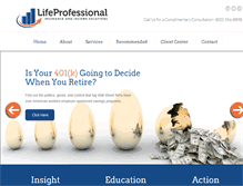 Tablet Screenshot of lifeprofessionalinc.com